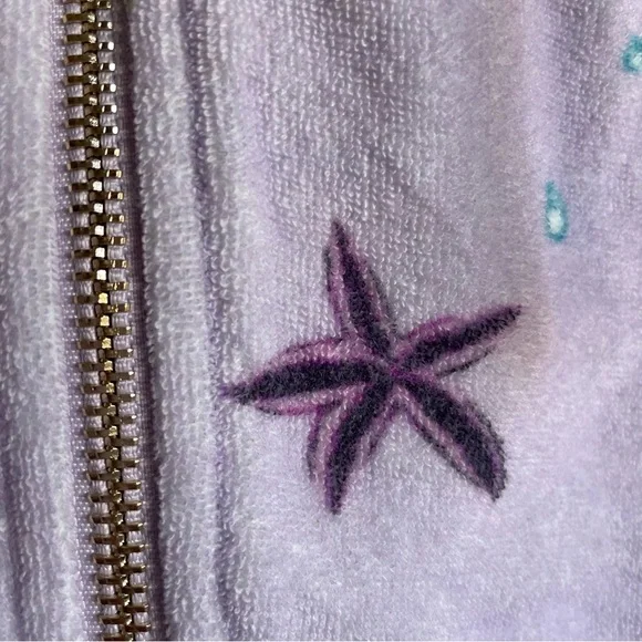 HILL HOUSE The Allie Zip Up Purple Sea Creatures Hoodie Jacket NWT - Picture 8 of 11